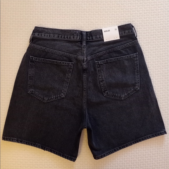 AGOLDE | Criss Cross Upsized Organic Cotton Denim Shorts - Picture 7 of 11